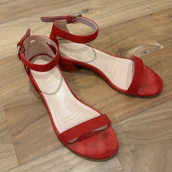 Stuart Weizman 35mm block heel sandals size 6 - Picture 4 of 6